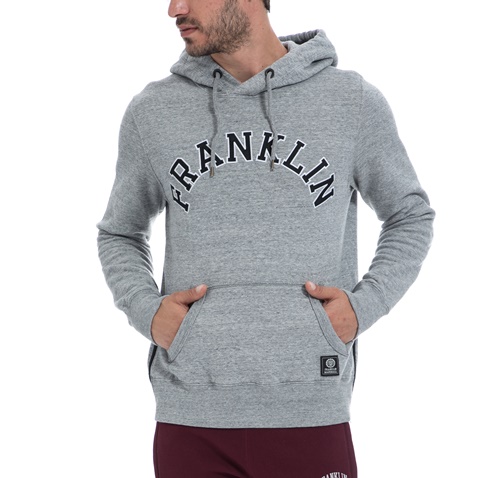 FRANKLIN & MARSHALL-Αντρική μπλούζα FRANKLIN & MARSHALL γκρι 