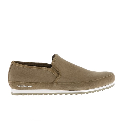 CALVIN KLEIN JEANS-Ανδρικά loafers CALVIN KLEIN JEANS WOLF χακί