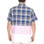 Dsquared2-Ανδρικό κοντομάνικο πουκάμισο Dsquared2 μπλε ροζ