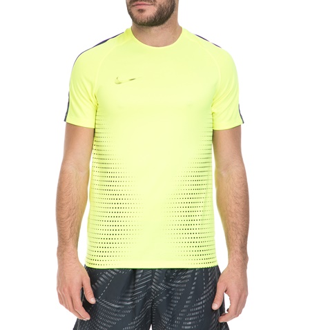 NIKE-Ανδρική αθλητική μπλούζα ΝΙΚΕ DRY TOP SS SQD CR7 κίτρινη 