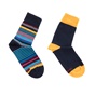 GSA-Ανδρικό σετ κάλτσες GSA μπλε-κίτρινο 