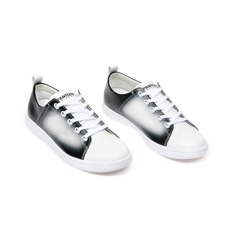 PANTONE-Unisex παπούτσια PANTONE λευκά-μαύρα