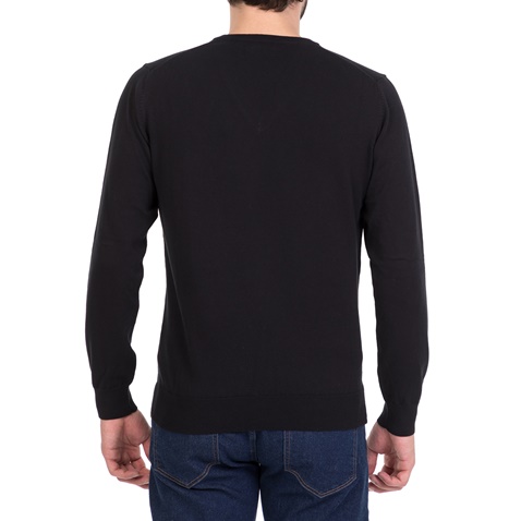 GANT-Ανδρικό πουλόβερ με V GANT μαύρο