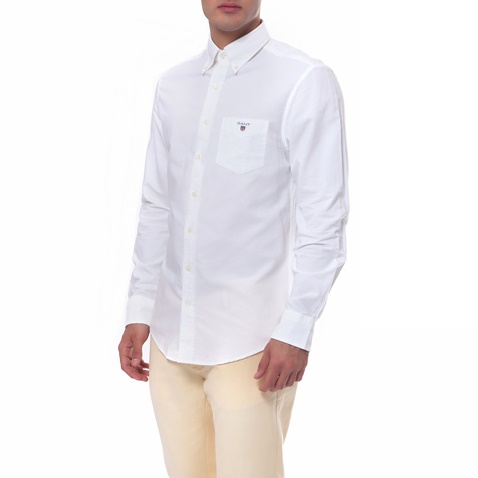 GANT-Ανδρικό πουκάμισο Gant λευκό