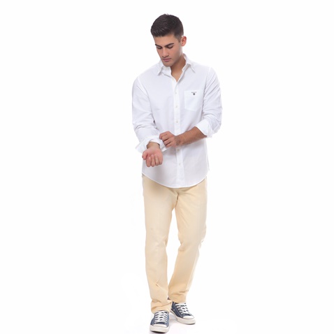 GANT-Ανδρικό πουκάμισο Gant λευκό