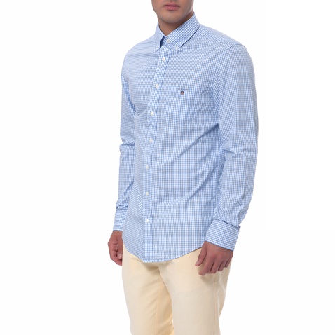 GANT-Ανδρικό πουκάμισο Gant μπλε