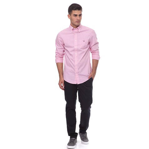 GANT-Ανδρικό πουκάμισο Gant ροζ