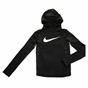 NIKE-Παιδική μακρυμάνικη μπλούζα Nike HPRWM HOODIE PO μαύρη