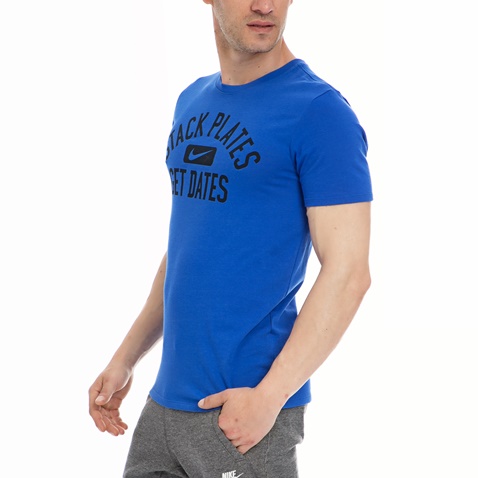 NIKE-Αντρικό T-Shirt ΝΙΚΕ μπλε 