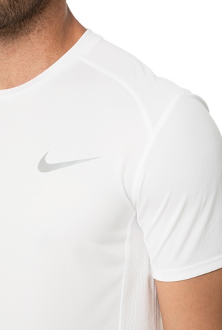 NIKE-Ανδρική κοντομάνικη μπλούζα NIKE MILER λευκή 