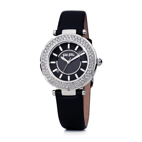 FOLLI FOLLIE-Γυναικείο ρολόι FOLLI FOLLIE BEAUTIME μαύρο