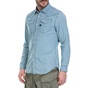 G-STAR RAW-Ανδρικό μακρυμάνικο πουκάμισο G-Star Raw Tacoma γαλάζιο καρό
