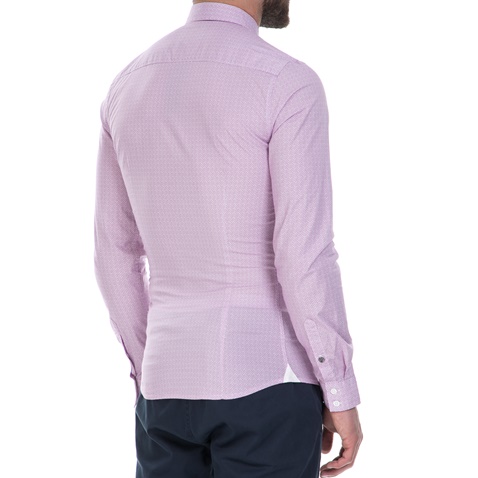 GUESS-Ανδρικό πουκάμισο GUESS μοβ 