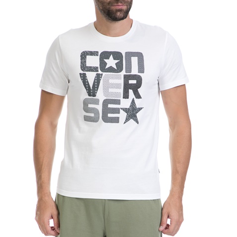 CONVERSE-Ανδρική μπλούζα CONVERSE άσπρη