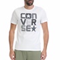 CONVERSE-Ανδρική μπλούζα CONVERSE άσπρη