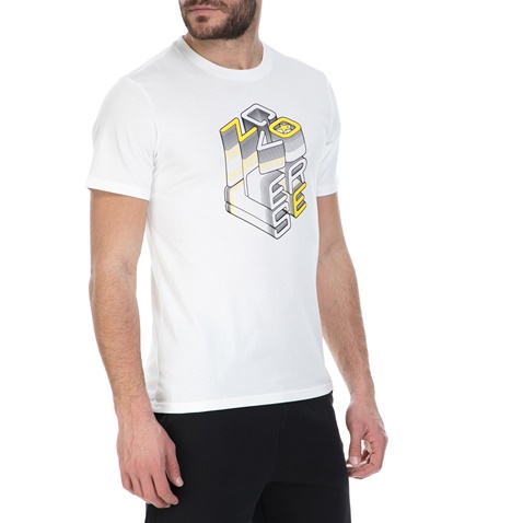 CONVERSE-Ανδρική κοντομάνικη μπλούζα CONVERSE λευκή 