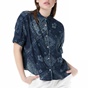 SCOTCH & SODA-Γυναικείο πουκάμισο SCOTCH & SODA μπλε με μοτίβο 
