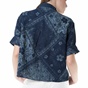SCOTCH & SODA-Γυναικείο πουκάμισο SCOTCH & SODA μπλε με μοτίβο 
