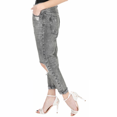 SCOTCH & SODA-Γυναικείο ψηλόμεσο τζιν παντελόνι Scotch & Soda  L'Adorable - Heart Breaker γκρι