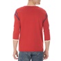 SCOTCH & SODA-Ανδρική μπλούζα με τρουακαρ μανίκι SCOTCH & SODA κόκκινη