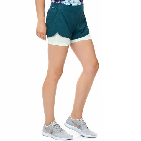 NIKE-Γυναικείο σορτς για τρέξιμο Nike FLX 2IN1 SHORT RIVAL μπλε