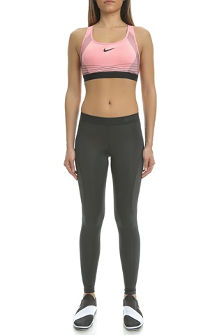 NIKE-Γυναικείο αθλητικό μπουστάκι Nike PRO HYPR CLSSC ροζ - μαύρο