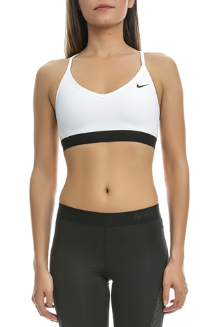 NIKE-Γυναικείο αθλητικό μπουστάκι Nike Favorites λευκό - μαύρο