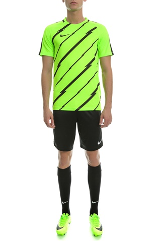 NIKE-Αθλητική κοντομάνικη μπλούζα Nike μαύρη-κίτρινη 