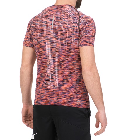 NIKE-Ανδρική αθλητική κοντομάνικη μπλούζα Nike DF KNIT πορτοκαλί-μαύρη