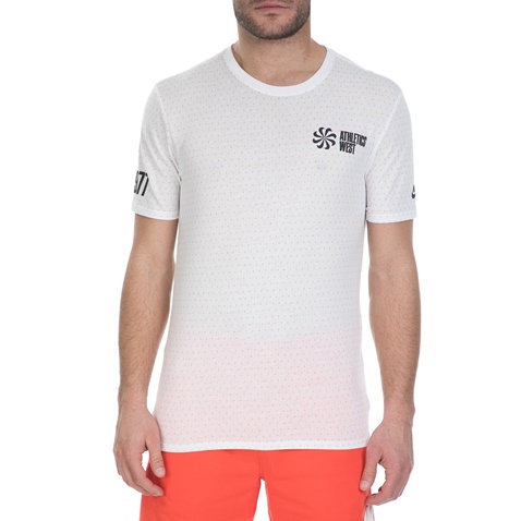 NIKE-Αθλητική κοντομάνικη μπλούζα Nike λευκή 
