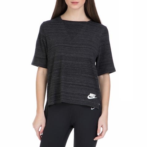NIKE-Γυναικεία κοντομάνικη μπλούζα Nike ανθρακί