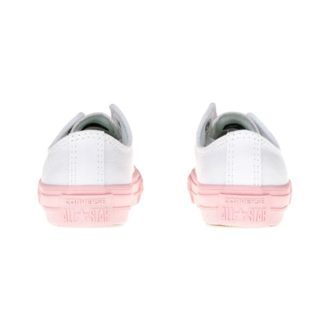 CONVERSE-Παιδικά παπούτσια Chuck Taylor All Star II Ox άσπρα-ροζ 