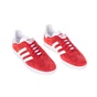 ADIDAS-Αντρικά παπούτσια GAZELLE 85 ADIDAS κόκκινα-άσπρα 
