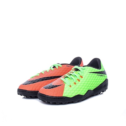 NIKE-Unisex παιδικά παπούτσια ποδοσφάιρου Nike JR HYPERVENOMX PHELON III TF κίτρινα - πορτοκαλί