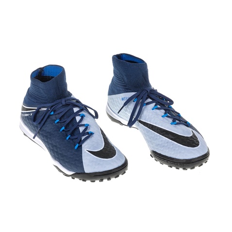 NIKE-Unisex παιδικά παπούτσια ποδοσφαίρου Nike JR HYPERVENOMX PROXIMO 2 DF TF μπλε - λευκά