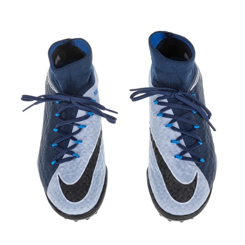 NIKE-Unisex παιδικά παπούτσια ποδοσφαίρου Nike JR HYPERVENOMX PROXIMO 2 DF TF μπλε - λευκά