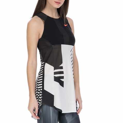NIKE-Γυναικείο φόρεμα για τένις Nike Court Power Premium μαύρο - λευκό