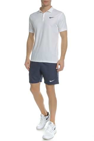 NIKE-Ανδρική πόλο μπλούζα τένις NIKE DRY POLO TEAM λευκή 