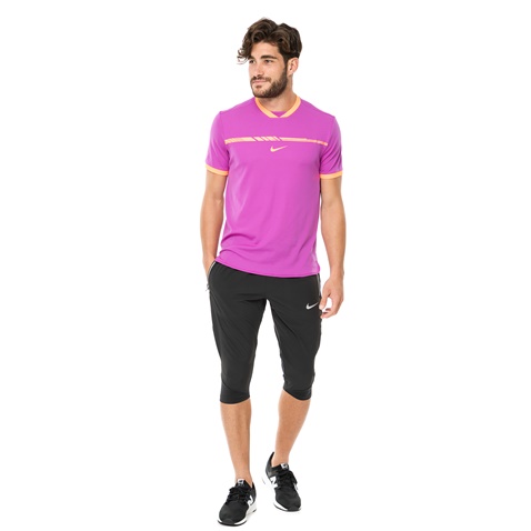 NIKE-Ανδρικό t-shirt τένις Nike Court AeroReact Rafa Challenger μοβ