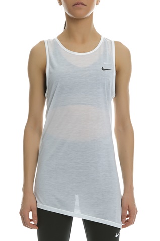 NIKE-Γυναικεία αθλητική αμάνικη μπλούζα Nike Breathe λευκή 