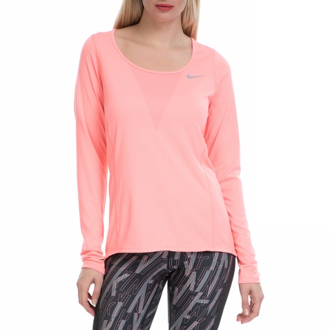 NIKE-Γυναικεία αθλητική μπλούζα NΙKΕ ZNL CL RELAY TOP LS ροζ 