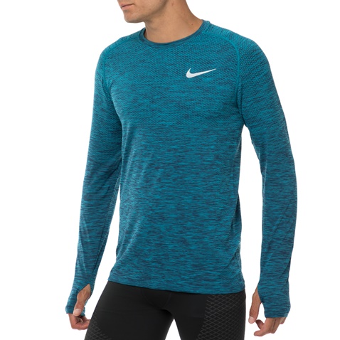 NIKE-Ανδρική αθλητική μπλούζα Nike DF KNIT TOP LS μπλε