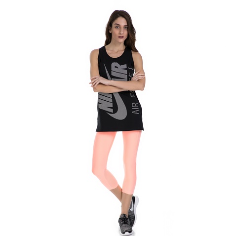 NIKE-Γυναικείο μακρύ φανελάκι Nike σε μαύρο