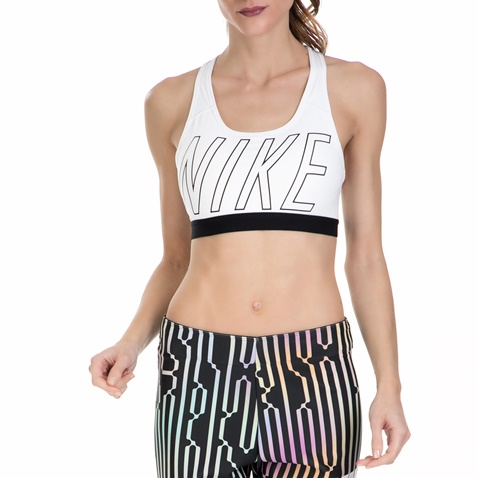 NIKE-Γυναικείο αθλητικό μπουστάκι Nike Pro Classic λευκό - μαύρο