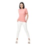 HELLY HANSEN-Γυναικείο ριγέ t-shirt HELLY HANSEN NAIAD λευκό-ροζ