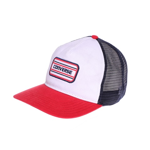 CONVERSE-Καπέλο τζόκεϋ Converse λευκό-κόκκινο 