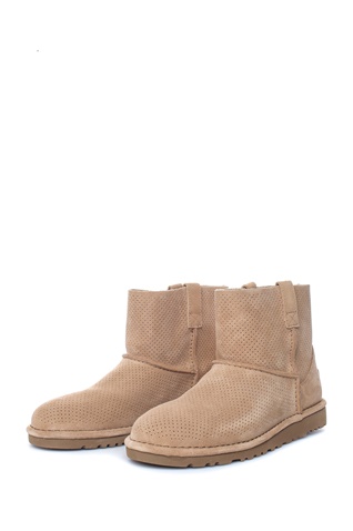 UGG-Γυναικεία μποτάκια Classic Unlined Mini Perf μπεζ