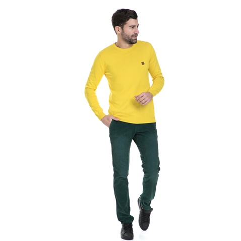 EMERSON-Πλεκτή μπλούζα EMERSON κίτρινη 