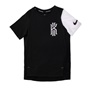 NIKE-Αγορίστικη κοντομάνικη μπλούζα Nike μαύρη-λευκή 