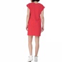 FRANKLIN & MARSHAL-Γυναικείο αμάνικο φόρεμα Franklin & Marshall κόκκινο 